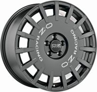 OZ RALLY RACING Dark Graphite with silver letters. Wheel 7x17 - 17 inch 5x112 bold circle