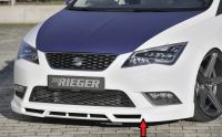 Rieger front spoiler lip FR up to facelift fits for Seat Leon 5F